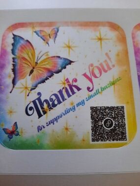 50 Butterfly Thank You Cards~Made By Me
